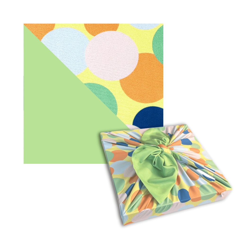 Large Reusable Cloth Furoshiki Gift Wrap | Polka Dots-0