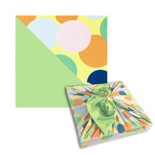 Large Reusable Cloth Furoshiki Gift Wrap | Polka Dots-0